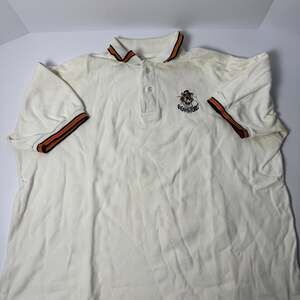 Vintage Eighty-Four Tiger Polo Shirt, White Pique Knit, Men's Size XL